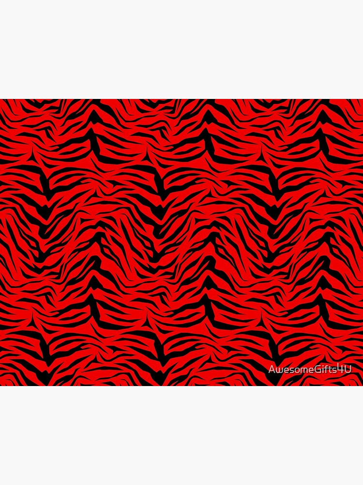 red tiger print