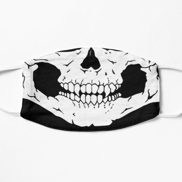 Skull Face Masks Redbubble - black skull helmet roblox