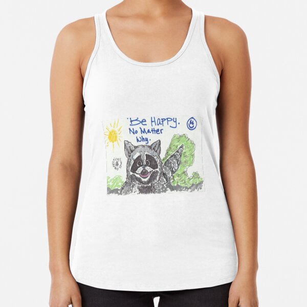 Be Happy Racerback Tank Top