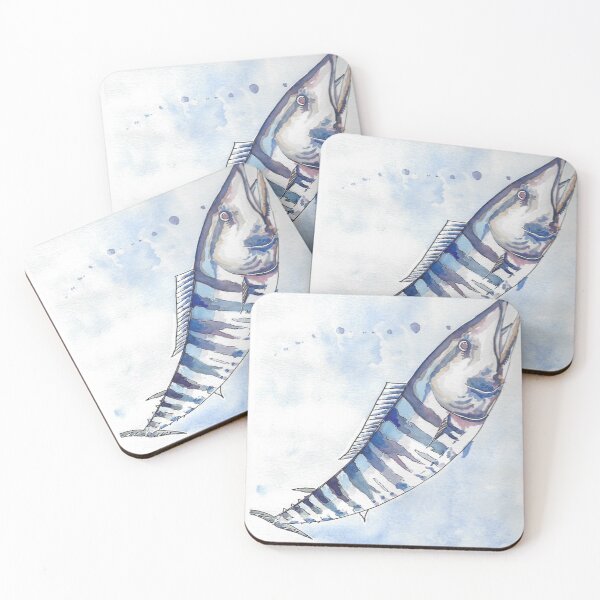 Item preview, Wahoo Fish Handpainted Watercolor designed and sold by ellammm.