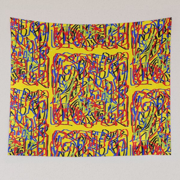 Item preview, laberinto yellow multicolor designed and sold by eliso silva.