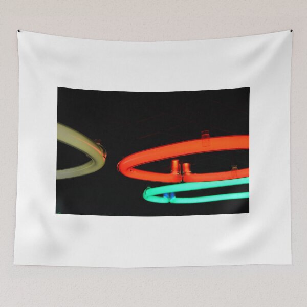 Item preview, Red, green and white neon light circles designed and sold by Martyn Jandula.