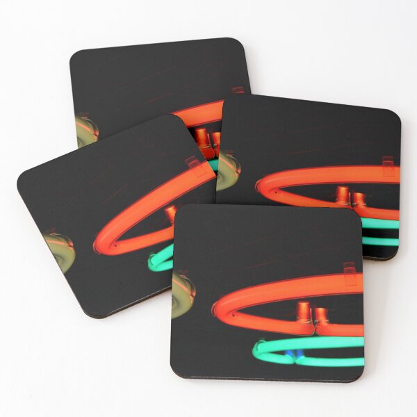 Item preview, Red, green and white neon light circles designed and sold by Martyn Jandula.