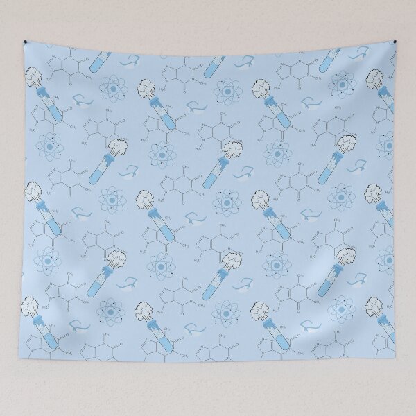 Item preview, Chemistry Symbol Pattern Blue designed and sold by karwilberevivalcollection.