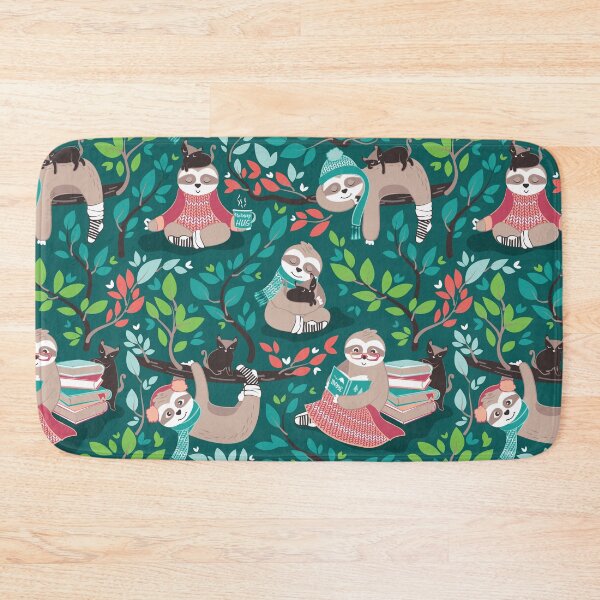 Item preview, Hygge sloth // green and orange designed and sold by SelmaCardoso.