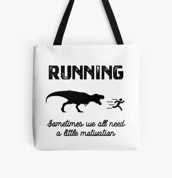 Running Motivation Dinosaurs Runner Dino' Tote Bag