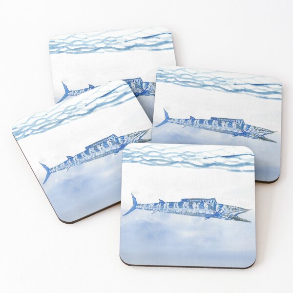 Item preview, Ocean Wahoo Fish Watercolor designed and sold by ellammm.