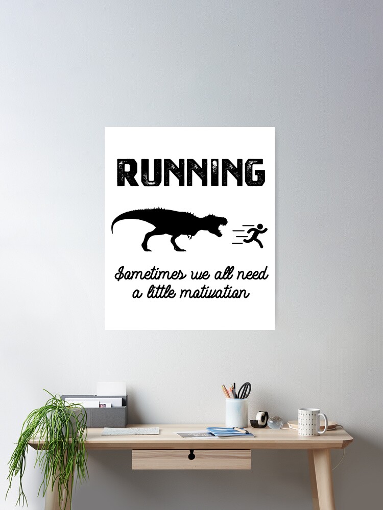 Running Motivation Dinosaurs Runner Dino' Tote Bag