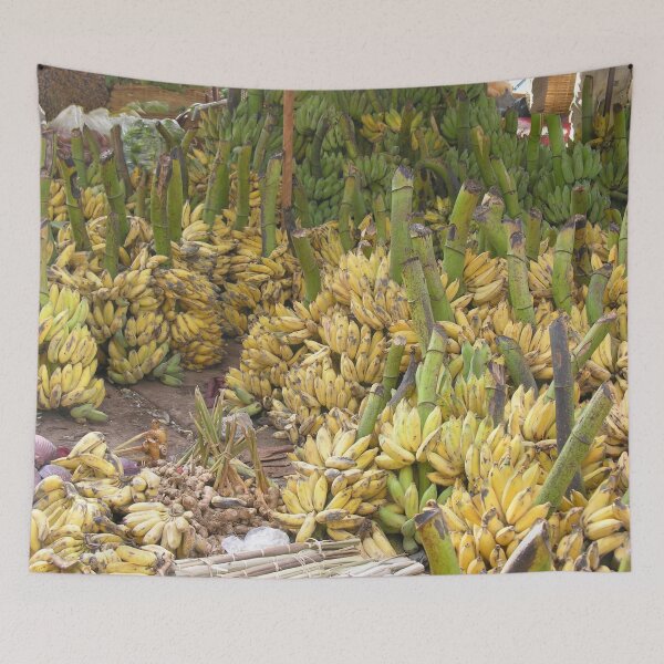 Item preview, Bananas clusters for sale Farmer's market Laos designed and sold by worldways.