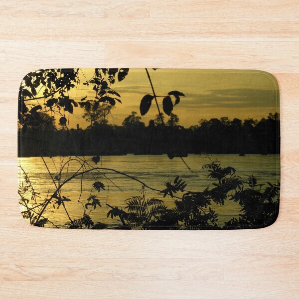 Item preview, Sunset Nigthfall Mekong River Tropical Jungle designed and sold by worldways.