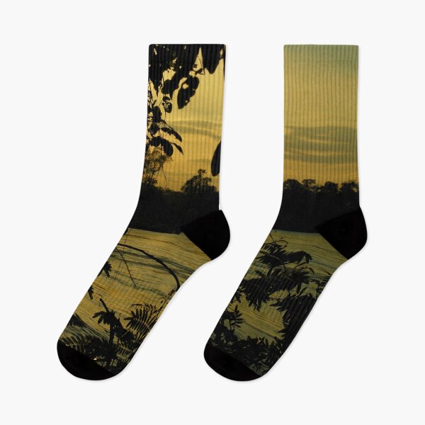 Item preview, Sunset Nigthfall Mekong River Tropical Jungle designed and sold by worldways.