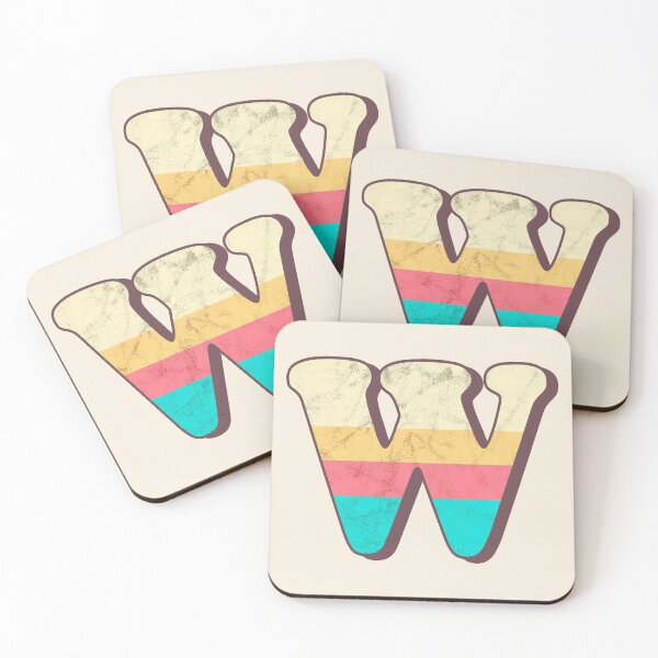 Item preview, Vintage W, vintage alphabet, typography, font, W letter, retro W designed and sold by OkihanaShop.