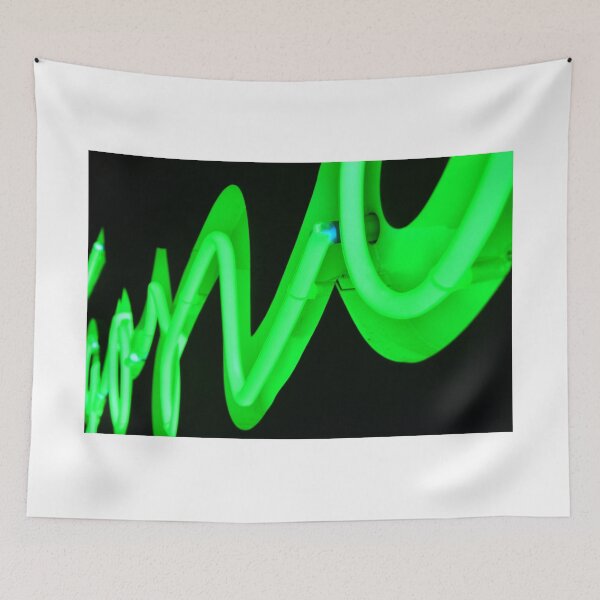 Item preview, Vintage neon sign with green light designed and sold by Martyn Jandula.