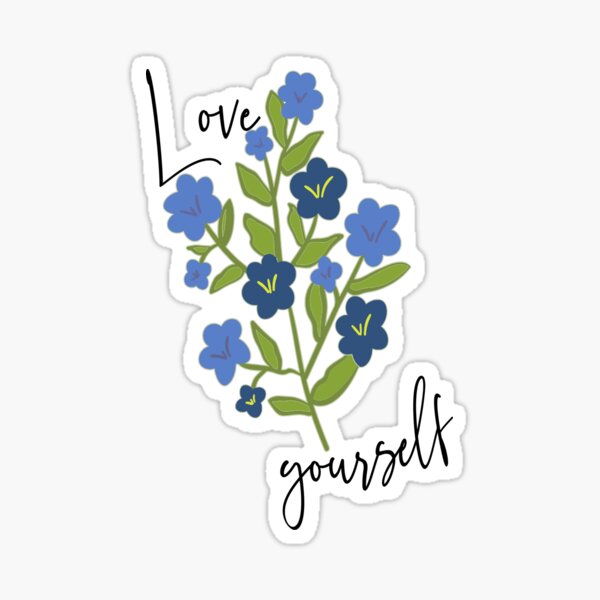 love yourself Sticker