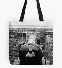 Looking down the barrel Tote Bag