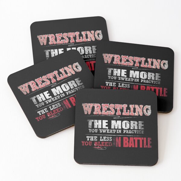 Item preview, Wrestling More Sweat in Practice Less Bleed Battle T Shirt designed and sold by Orange Pieces.