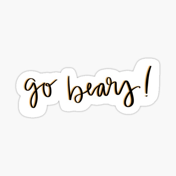 Go Bears! Sticker