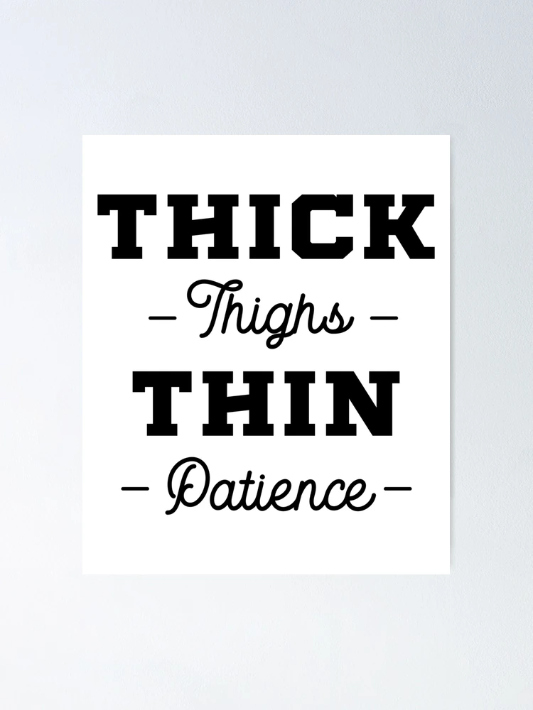 Thick Thighs Thin Patience Sarcasm Meme Feminism' Tote Bag