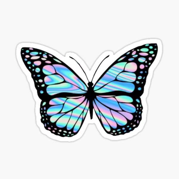 Artikel-Vorschau von holographischer Schmetterling, designt und verkauft von shrekspeeen.