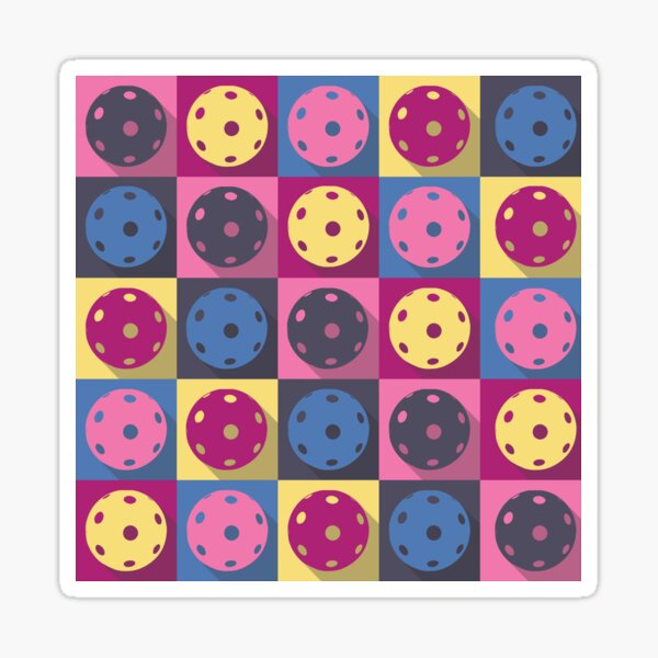 Item preview, Pickleball - retro style with pastel yellow and grey designed and sold by EvieWoj.