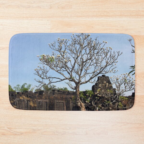 Item preview, Khmer Temple Facade and Flowering Tree, Champasak, Laos  designed and sold by worldways.