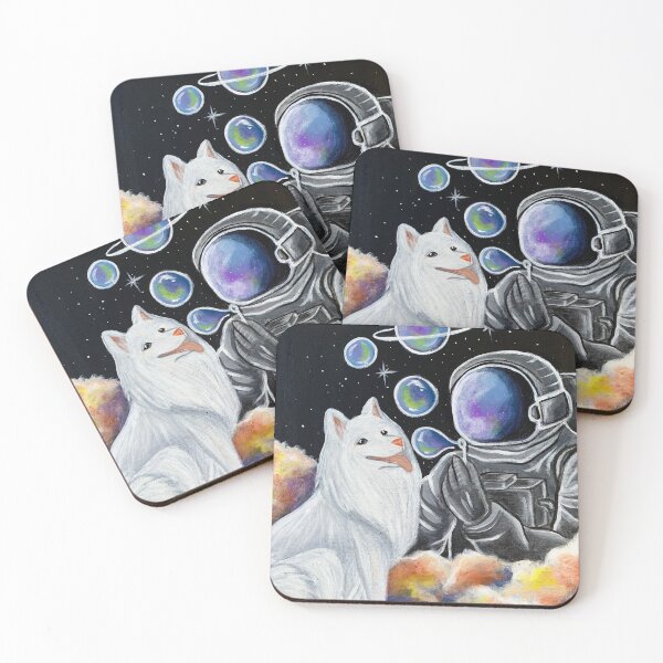 Item preview, Dog, bubbles and the universe  designed and sold by Dee Creates Art .