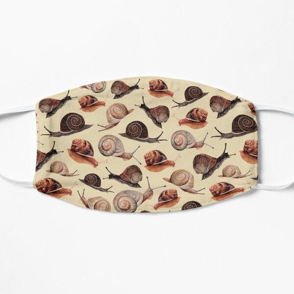 A Slew of Snails Flat Mask
