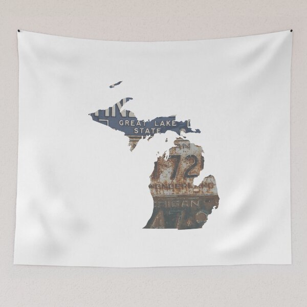 Item preview, Vintage Michigan License Plates designed and sold by Maren Misner.