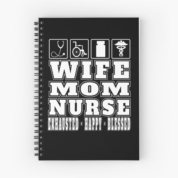 Item preview, Wife Mom Nurse Exhausted Happy Blessed Gifts Nurse Practitioners  designed and sold by angy2017.