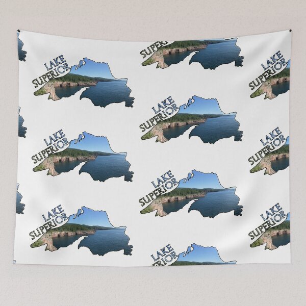 Item preview, Lake Superior Outline with North Shore View designed and sold by gorff.