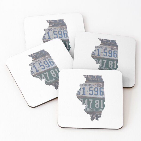 Item preview, Vintage Illinois License Plates designed and sold by Maren Misner.