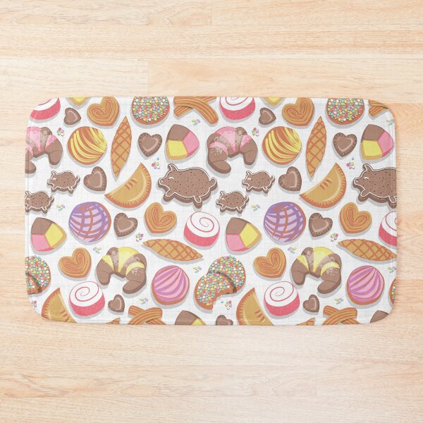 Item preview, Mexican Sweet Bakery Frenzy // white background // pastel colors pan dulce designed and sold by SelmaCardoso.