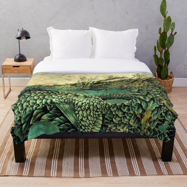 River Dragon Throw Blanket