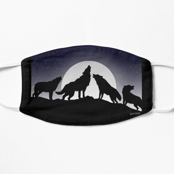 Full Moon Pack Howl - WolfQuest Dream Flat Mask