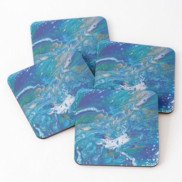 Item preview, Ocean colors paint pour designed and sold by JuliaLyn.