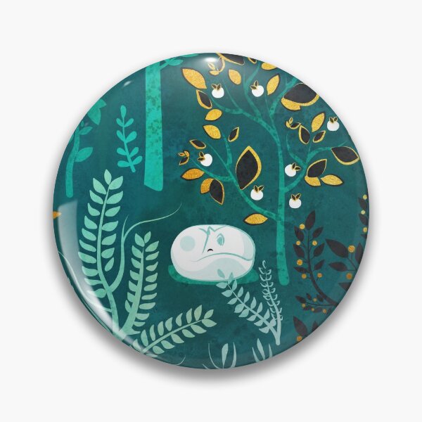 Item preview, White fox resting on an emerald green forest designed and sold by SelmaCardoso.