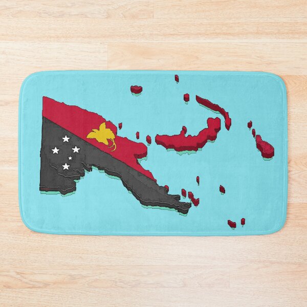 Item preview, Papua New Guinea Map With Flag designed and sold by Havocgirl.