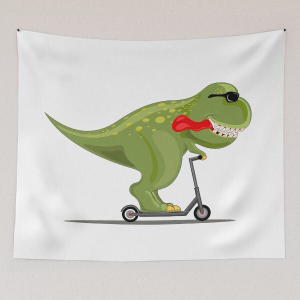 Item preview, T Rex on an Electric Scooter designed and sold by Rahdoo.