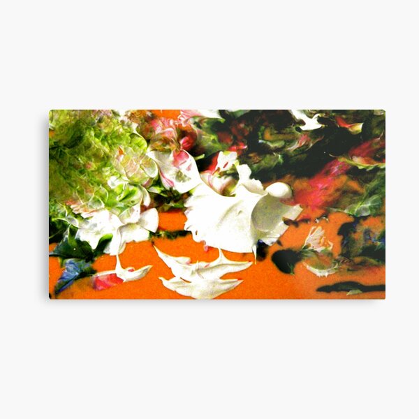 Esther at Easter: Lower Left Corner of Ceramic Tile Painting Metal Print