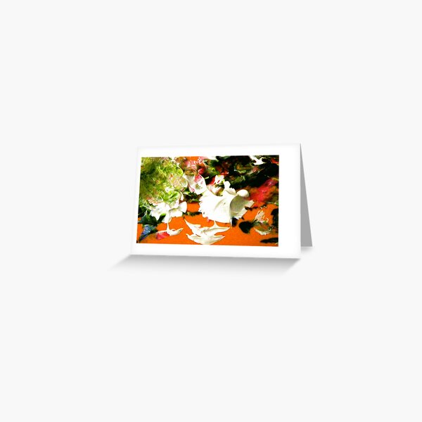 Esther at Easter: Lower Left Corner of Ceramic Tile Painting Greeting Card