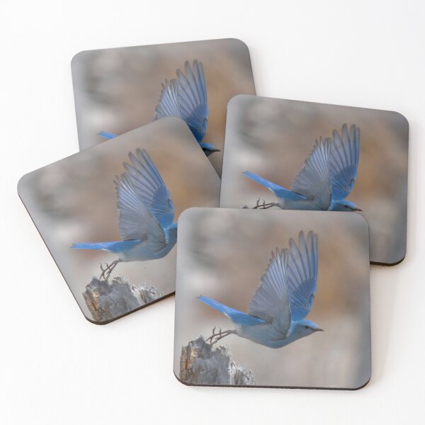 Item preview, Mountain Bluebird Flying From a Tree Remnant (portrait) designed and sold by Tahoe Trail Guide.