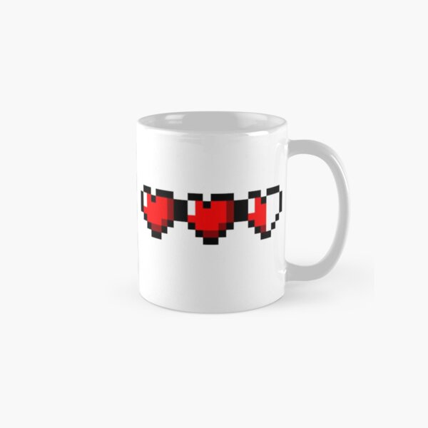 Half-Heart Video Game Hearts Classic Mug
