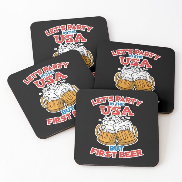 Item preview, Let's Party In The USA But First Beer designed and sold by AscendMerch.