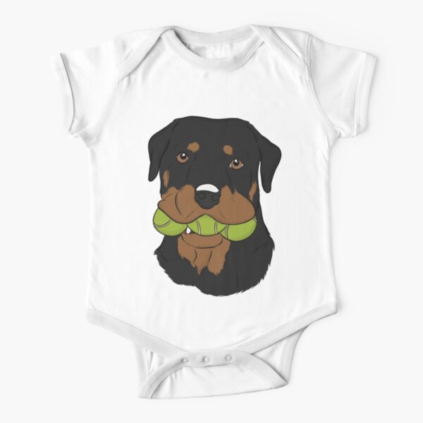 Mri-le2 Infant Short Sleeve Bodysuits Norway Flag Rottweiler Dog Toddler Clothes