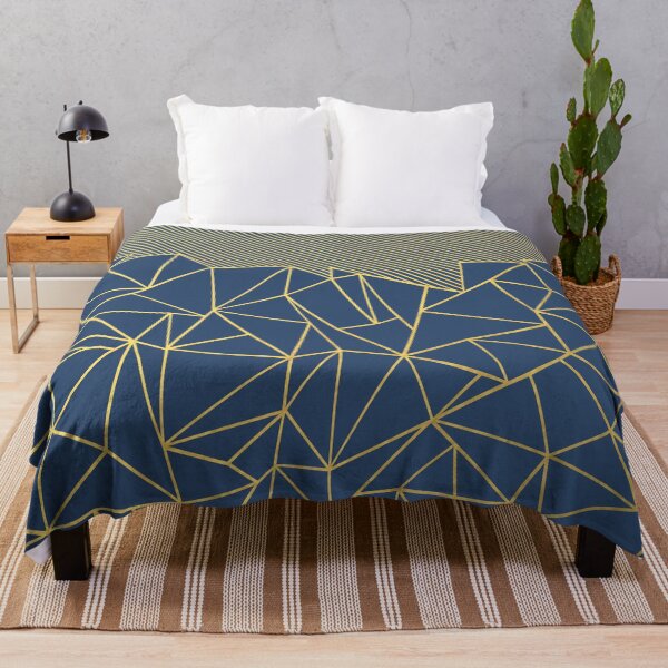 Item preview, Ab Lines 45 Navy and Gold designed and sold by ProjectM.