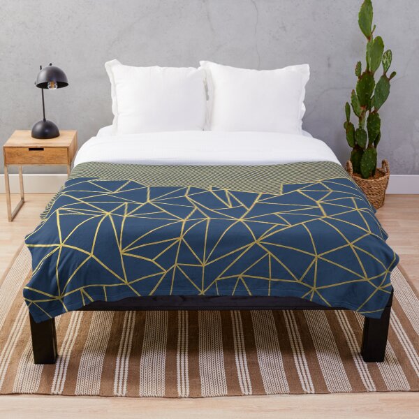 Item preview, Ab Lines 45 Navy and Gold designed and sold by ProjectM.