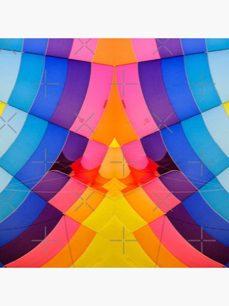 "Contemporary multicolour abstract fine art workpainting" Sticker for