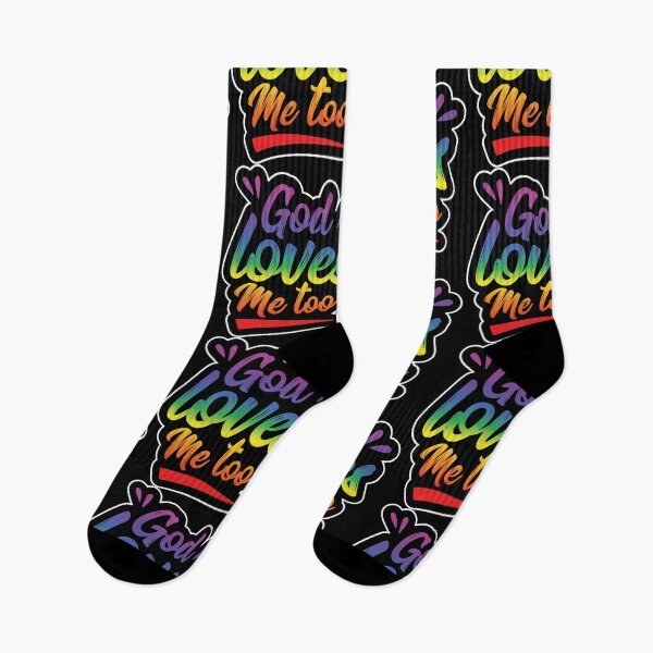Item preview, LGBT Gay Pride Lesbian God Loves Me Too designed and sold by haselshirt.