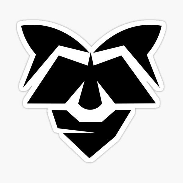 The 13andit - Racoon Wearing Bandana Logo Sticker