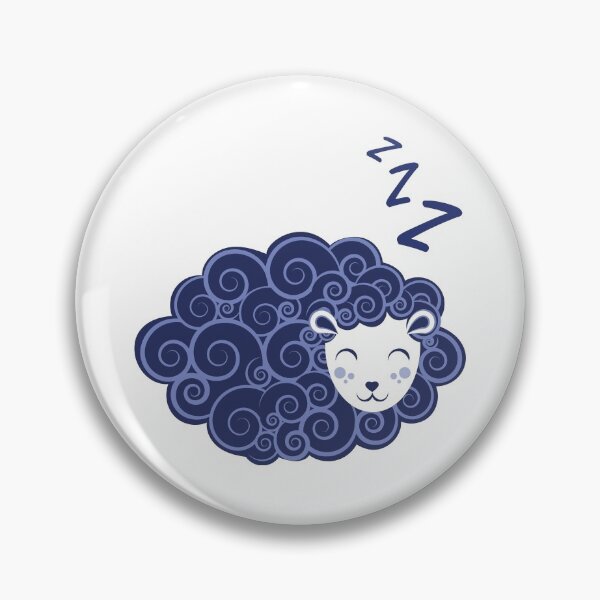 Item preview, Sweet dreams zzz // monochromatic blue sheep designed and sold by SelmaCardoso.